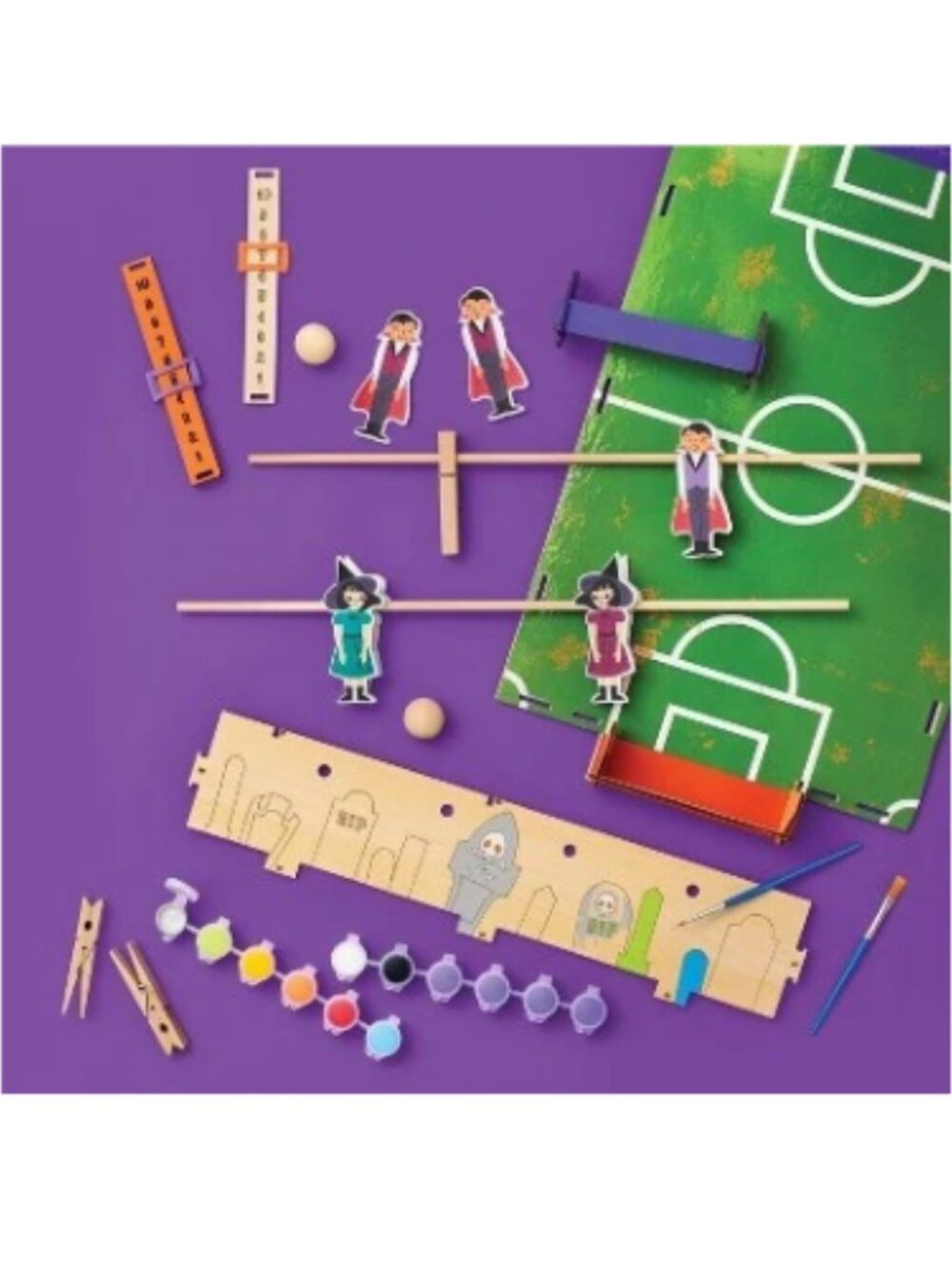 Mondo Llama Halloween Craft Foosball Game Painting Kit DIY Kids Ages 8+ New - Picture 4 of 4